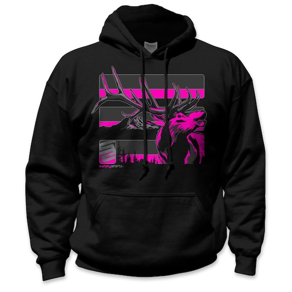 Stealth Elk Reflective High Visibility Hoodie, Black, 2XL